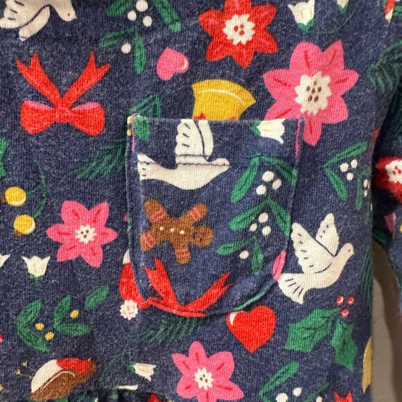 Mini Boden Blue Christmas Holiday Dress - Picture 3 of 6